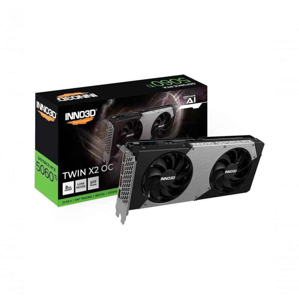 Gpu Inno3d Geforce Rtx 5060 Ti 8gb 128bits Gddr7 Twin X2 Oc N506t2-08d7x-193075n