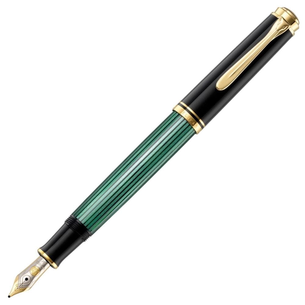 Caneta Tinteiro Pelikan Souveran M400 Verde Pena Ouro 14K