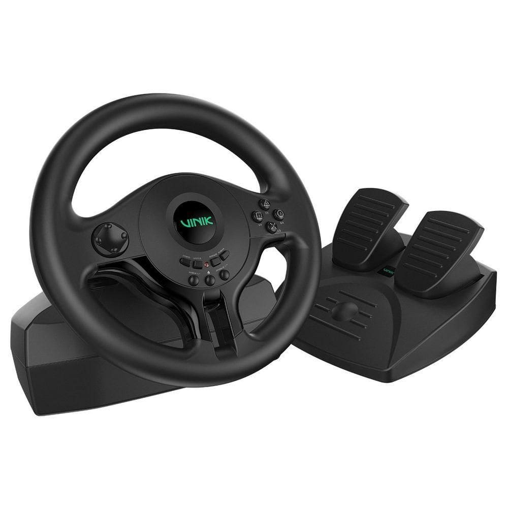 Volante Gamer Com Pedal Gw180 Vinik Para Pc - Ps4 - Xbox - Switch