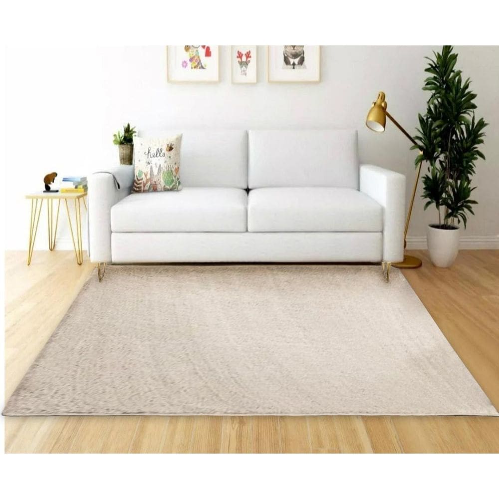 Tapete Sala Quarto 2,00X3,50 Grande Pelo Super Macio Perola