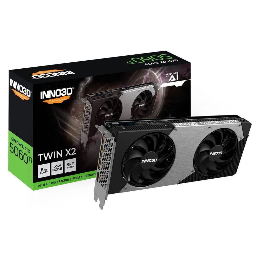 Gpu Inno3d Geforce Rtx 5060 Ti 8gb 128bits Gddr7 Twin X2 N506t2-08d7-193075n