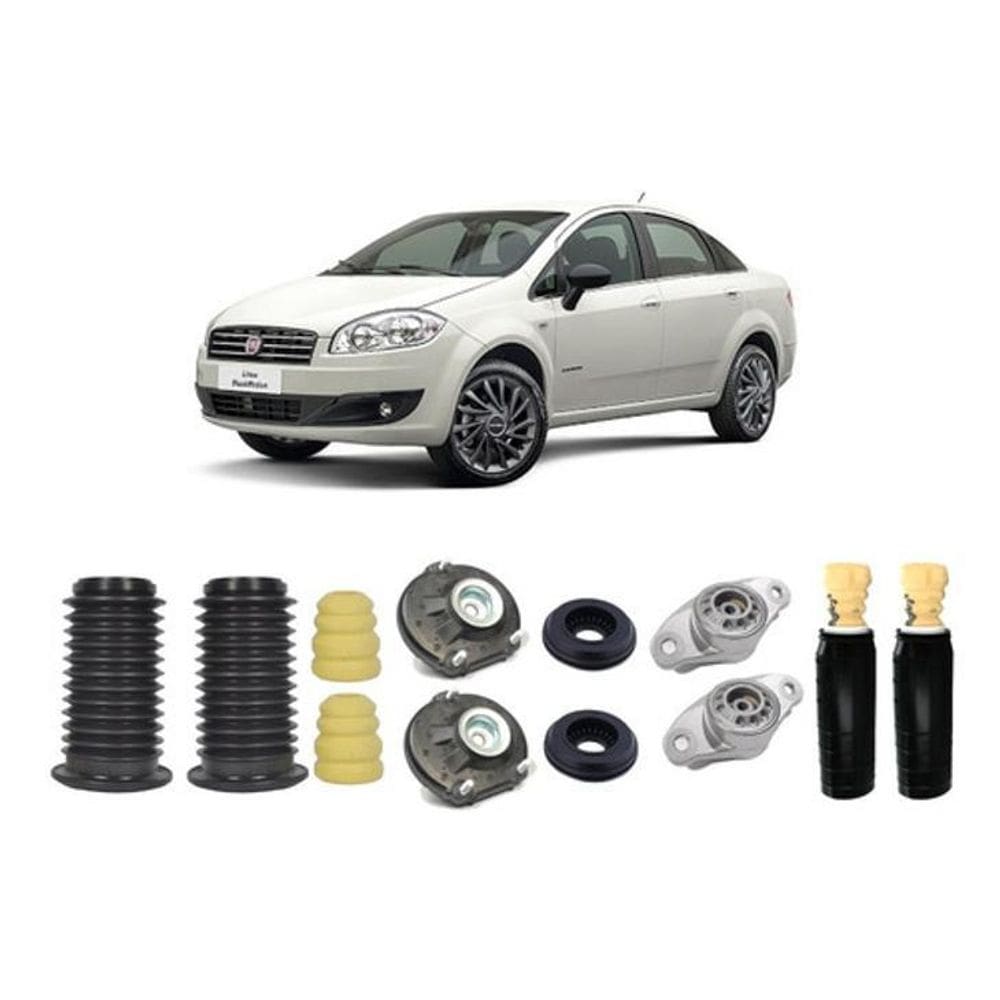 4 Kit Amortecedor Dianteiro Traseiro Linea 2014 2015 2016