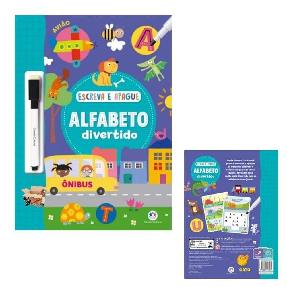 Livro Infantil Educativo Escreva E Apague Com Caneta