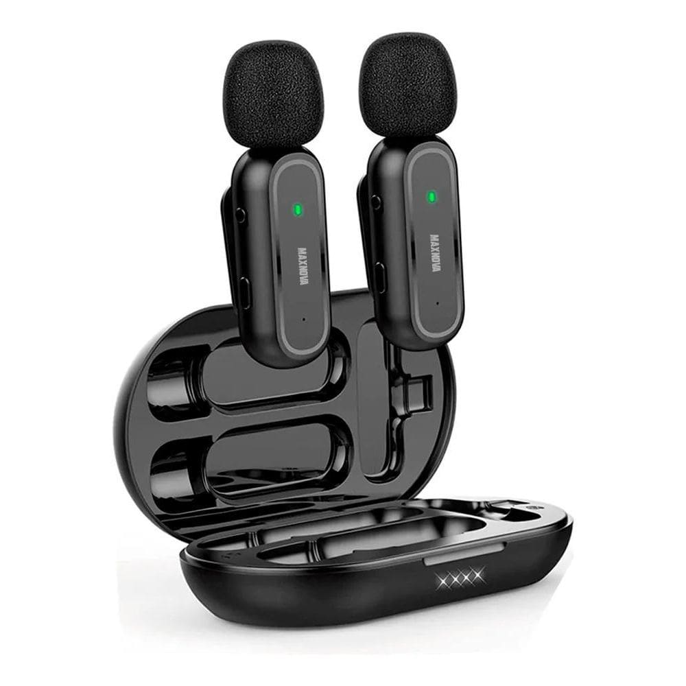 10X Microfone De Lapela Duplo Profissional Maxnova Mk07 Tipo