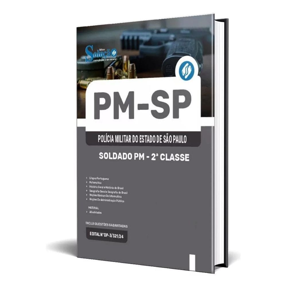 Apostila Polícia Militar De - Soldado Pm Sp 2025
