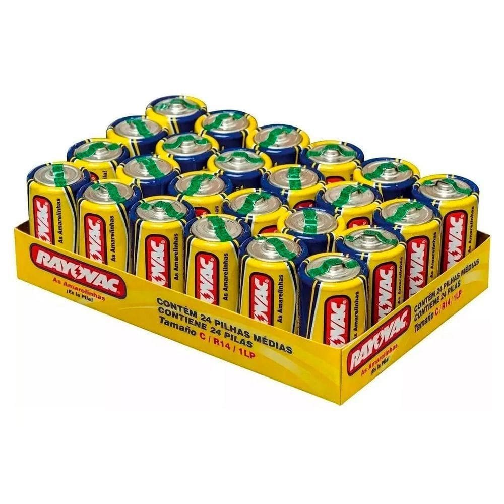 Pilha Comum C Bandeja Com 12 10105