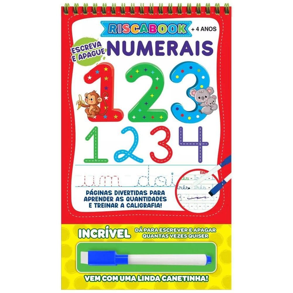 Escreva E Apague - Riscabook - Numerais