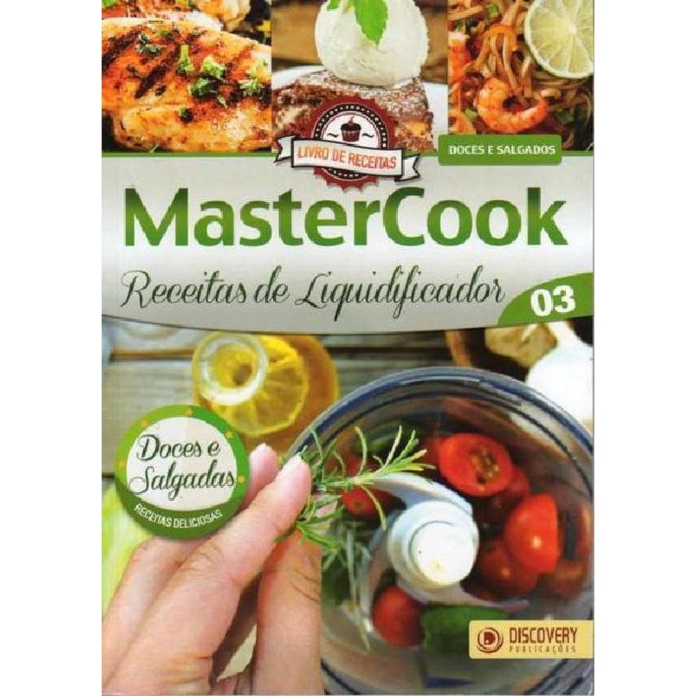 Livro MasterCook Receitas de Liquidificador Ed. 3