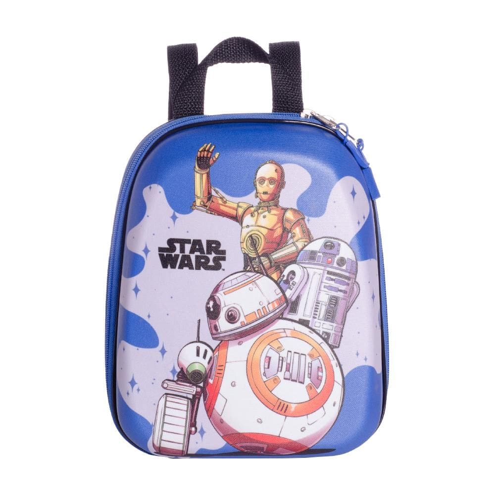 Mochila Pequena Maxtoy Star Wars R2D2 Azul