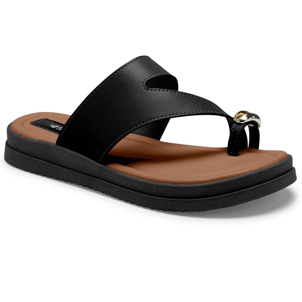 Tamanco Feminino Preto Mississipi MF113 Confortável Versátil Casual Elegante