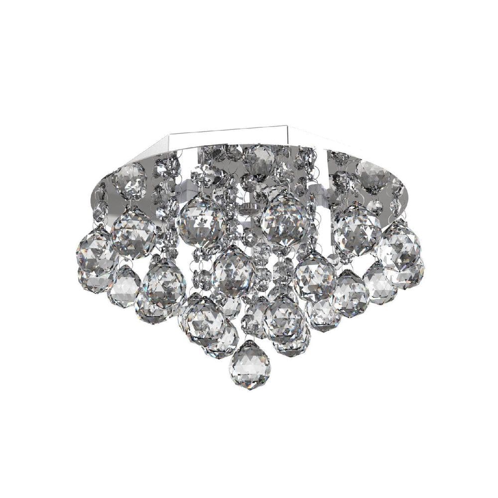 Plafon de Cristal  23 cm   Hall Entrada Sacada