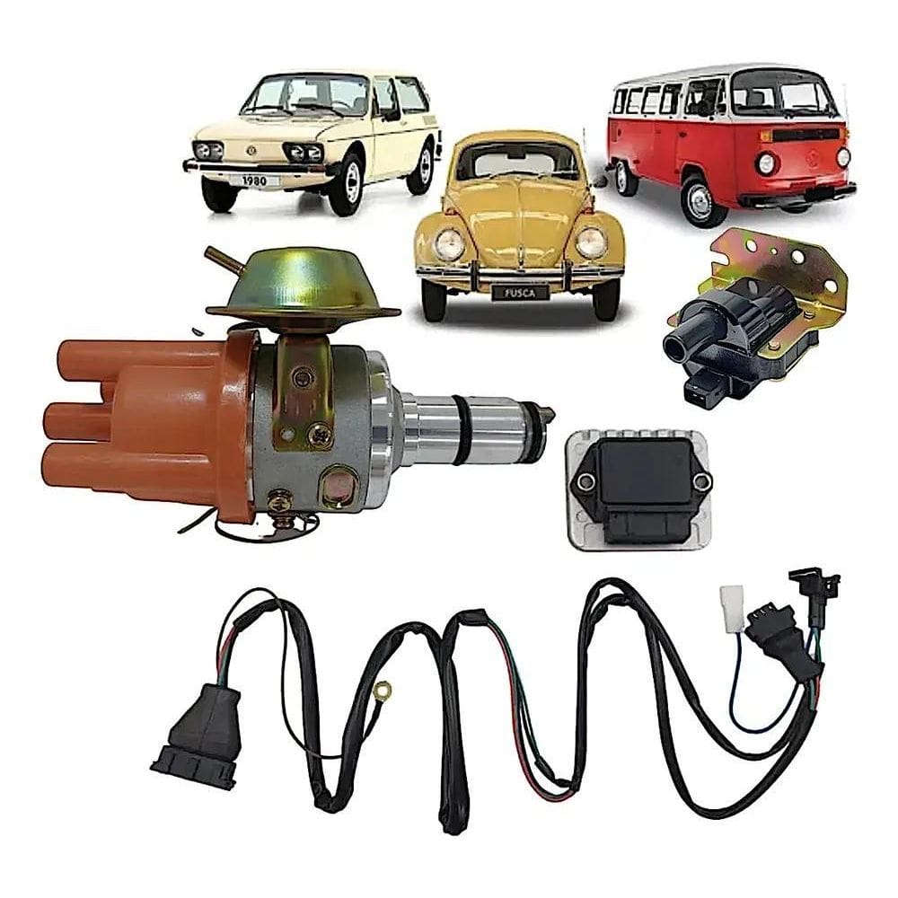 10X Kit Ignição Eletrônica Sensor Hall Bobina Fusca Kombi
