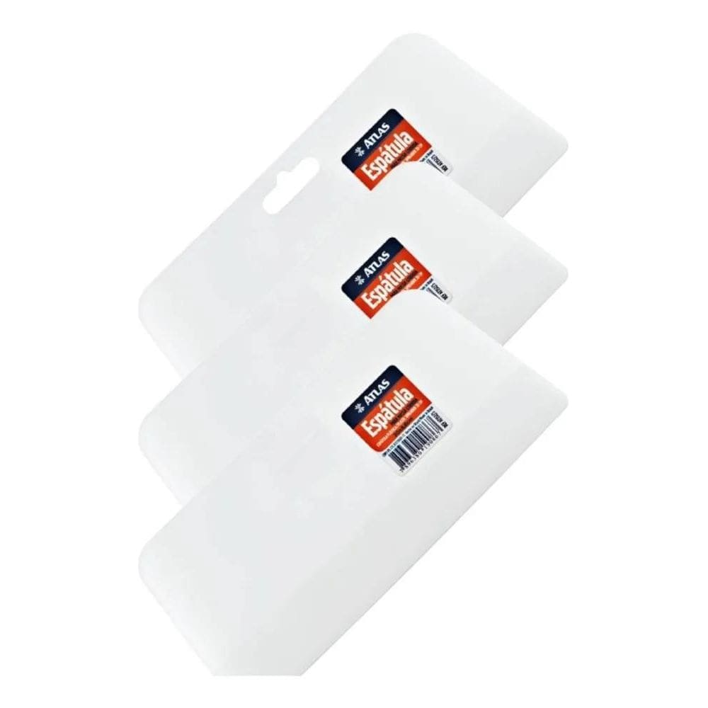 10X Kit 3 Aplicador Espátula De Massa Celulóide Atlas 152/3