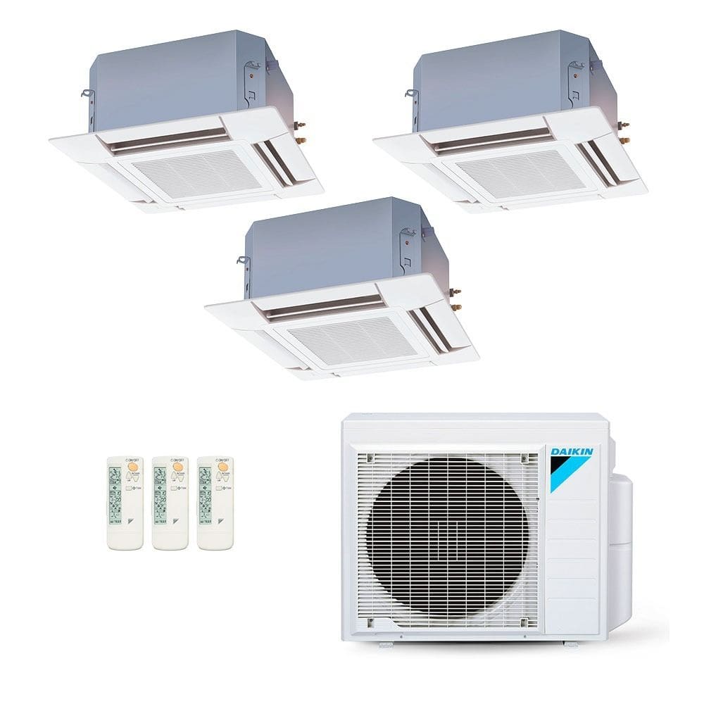 Ar-Condicionado Multi Split Inverter Daikin 28.000 (2x Evap Cassete 4 Vias 9.000 + 1x Evap Cassete 4 Vias 18.000) Quente/Frio 220V