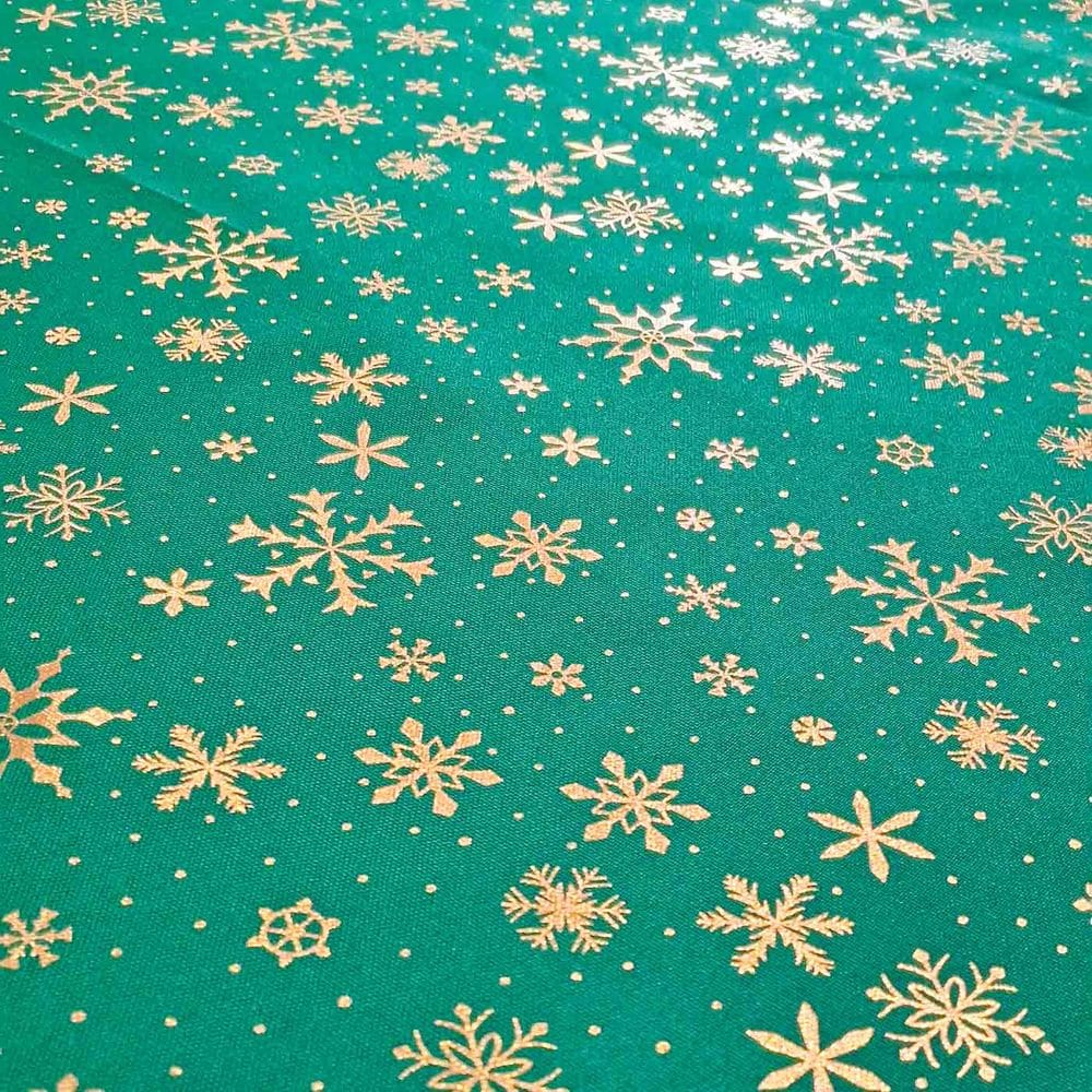 Tecido Oxford Natal Estampado Natalino Brilho Rolo 4 Metros