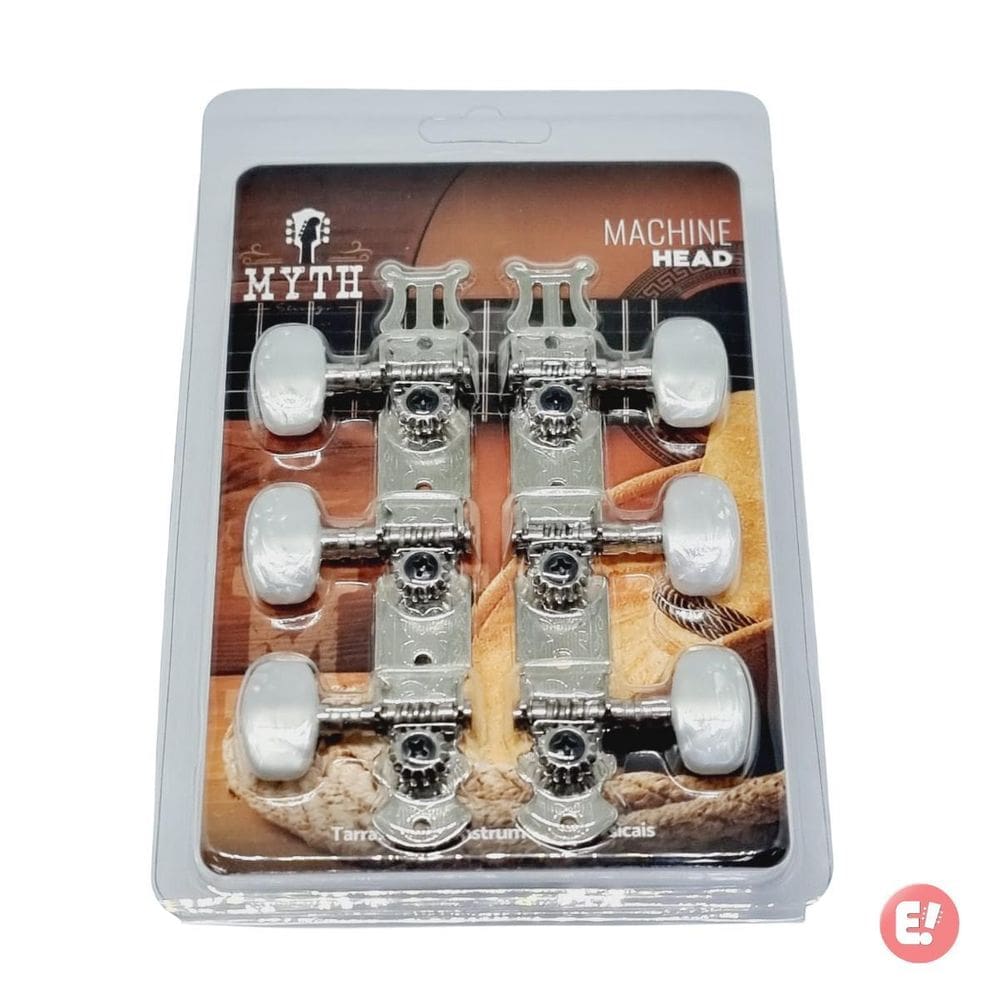 Tarraxa Violão Clássico Aço Pino Fino 3 + 3