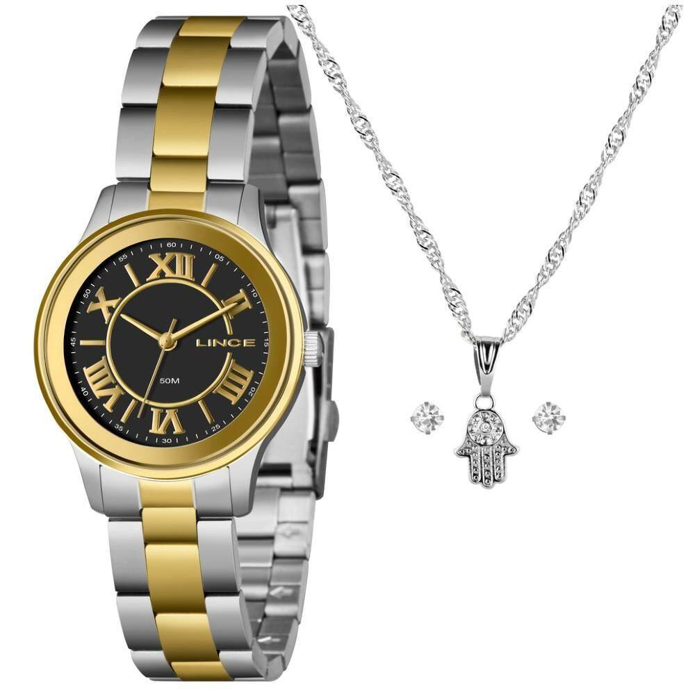Kit Relógio Lince Feminino Bicolor – LRTH206L34 K09AP3SK