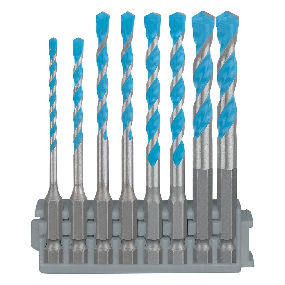 Jogo de Brocas Multiconstruction Hex-9 8 Peças -3x4x5x5x6x6x8x8mm- 2608901455000- BOSCH