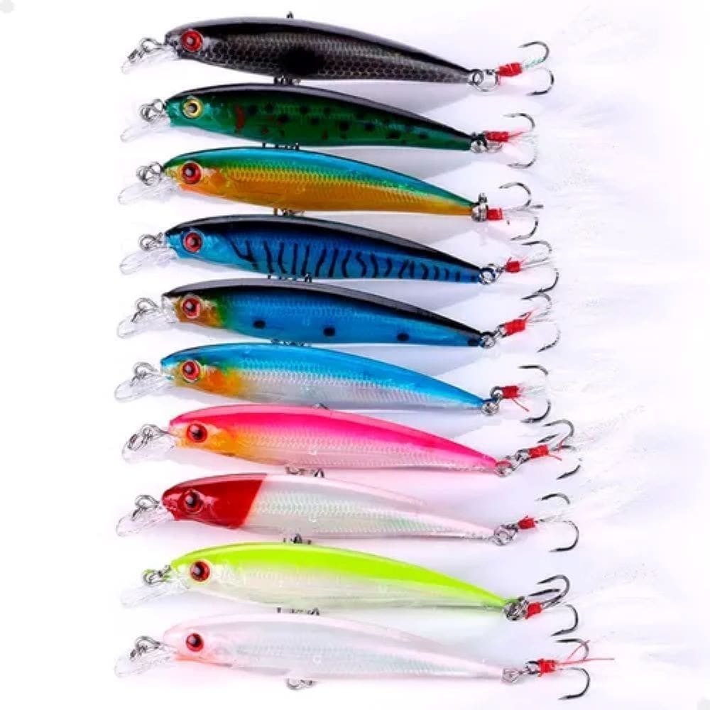 Kit 10 Iscas Multicoloridas 3d Lorben Alta Performance