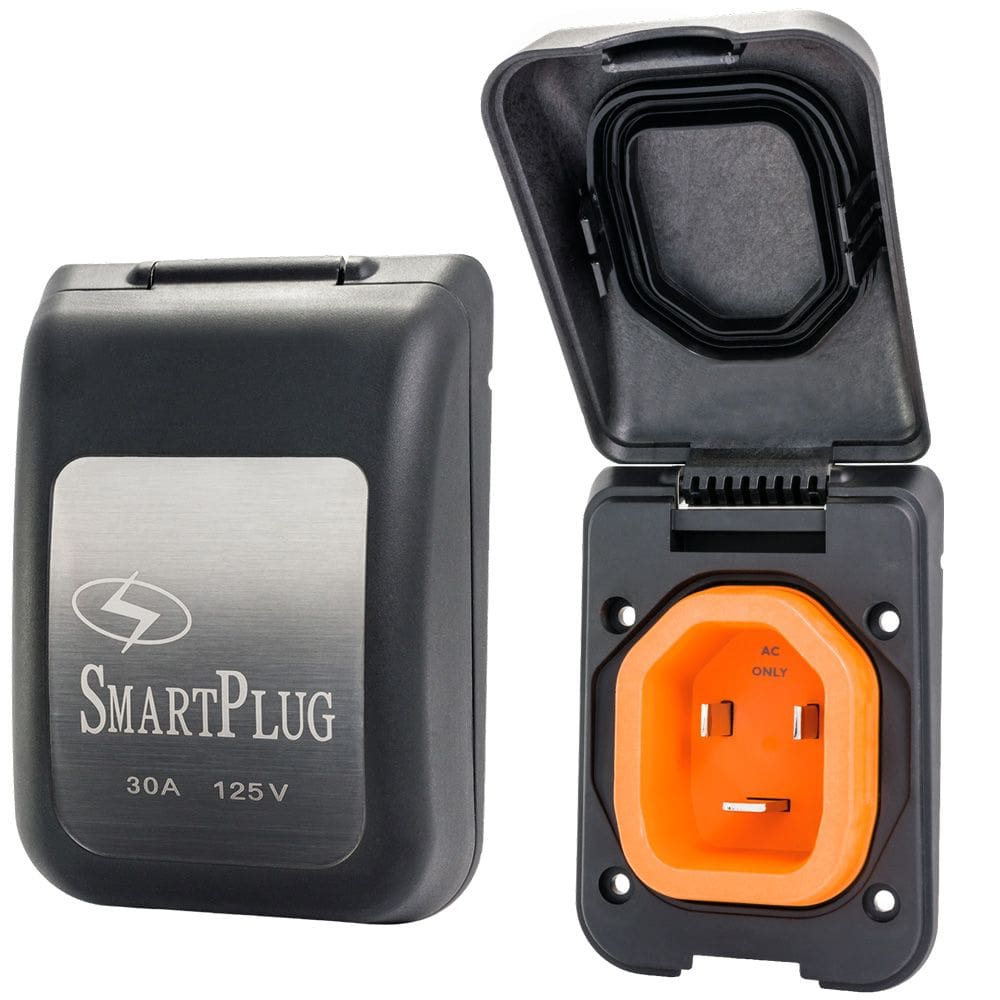 Tampa de entrada SmartPlug 30A 125V macho não metálica - preta