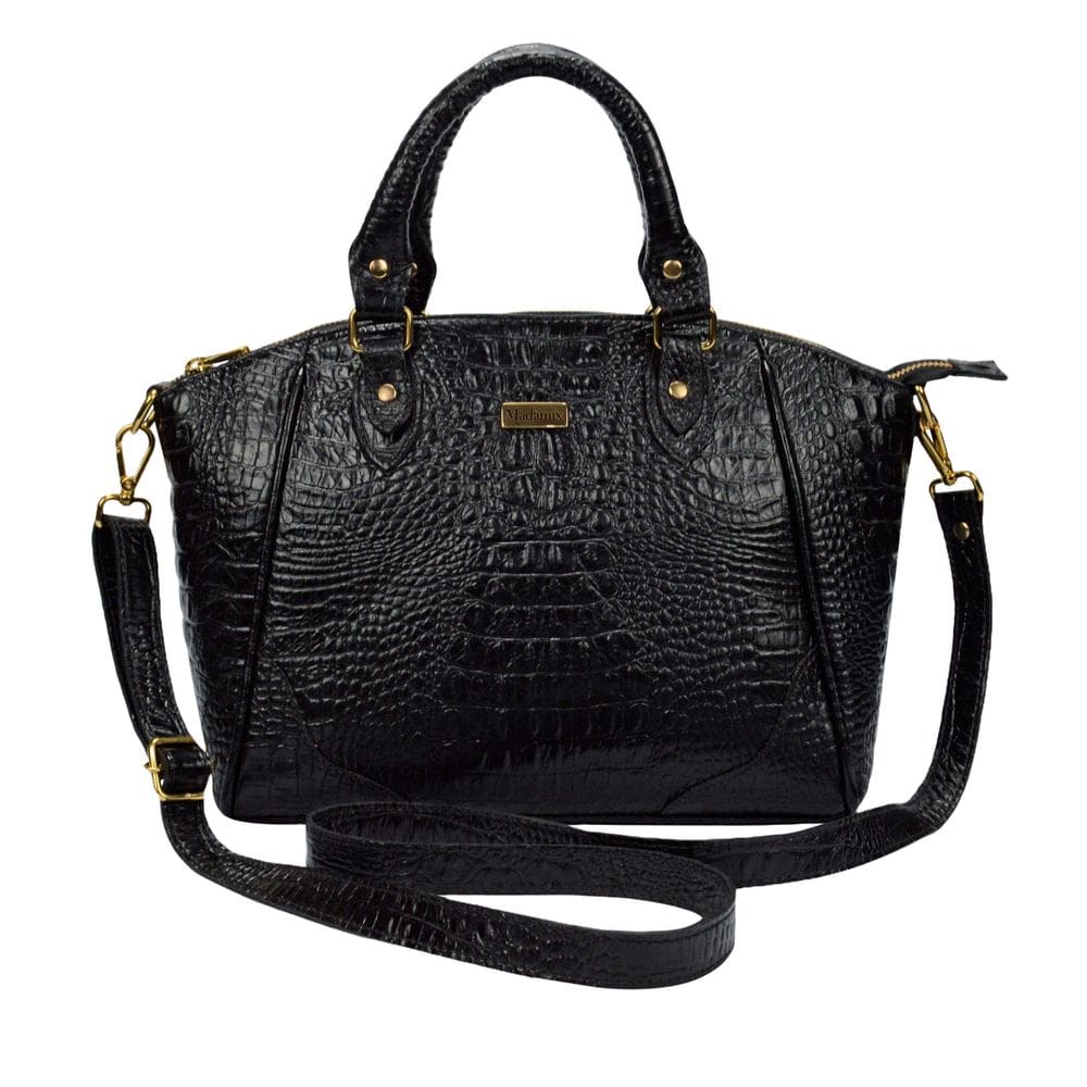 Bolsa Feminina Média Transversal Tote Tiracolo Couro