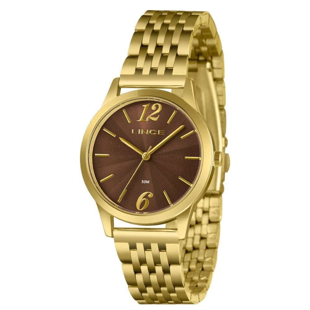 Relógio Feminino Lince Dourado LRGM035L36 N2KX