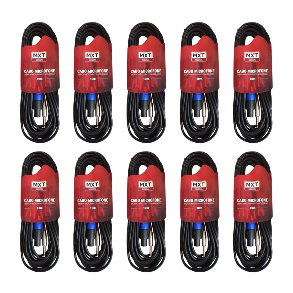 KIT 10 Cabo Speakon Macho P10 Macho  MXT 10 Metros