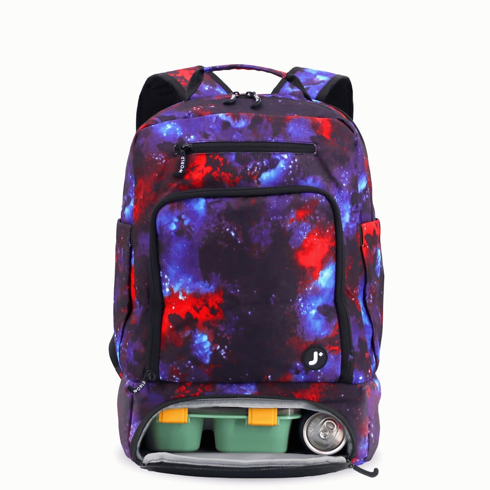 Mochila J World Packmate 2 em 1 com lancheira Galaxy