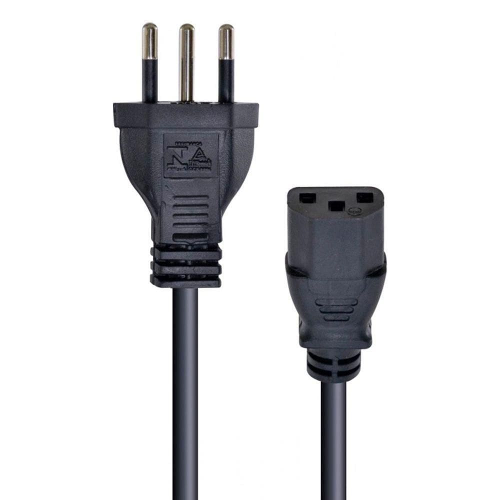 Cabo De Forca Tripolar Para Fonte 3x0,50 Mm 250v 10a 1,2 Metros