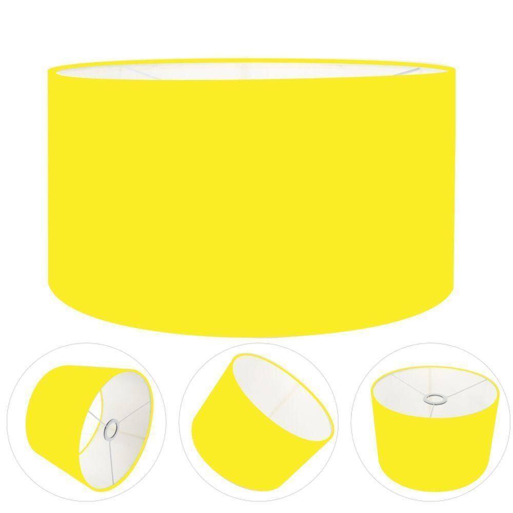 Cúpula Abajur Cilíndrica Cp-7025 ø50x30cm Amarelo