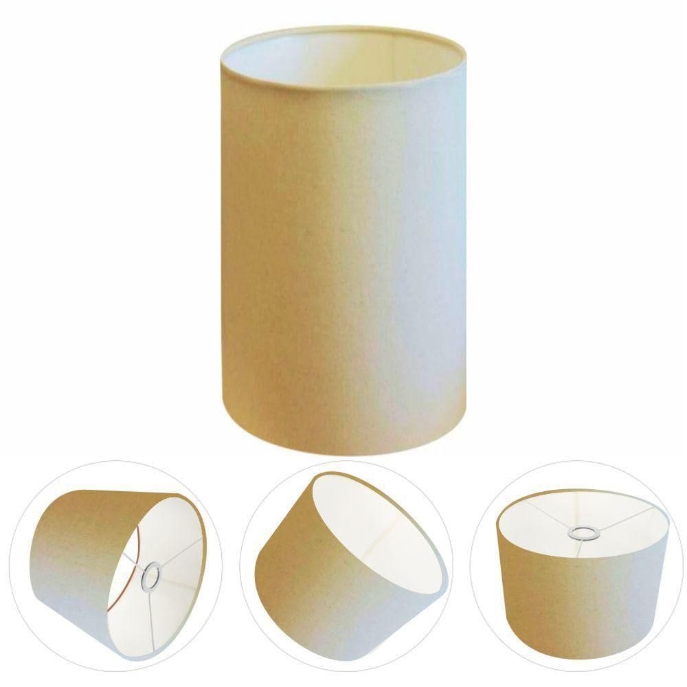 Cúpula Abajur Cilíndrica Cp-7002 ø13x30cm Amarelo