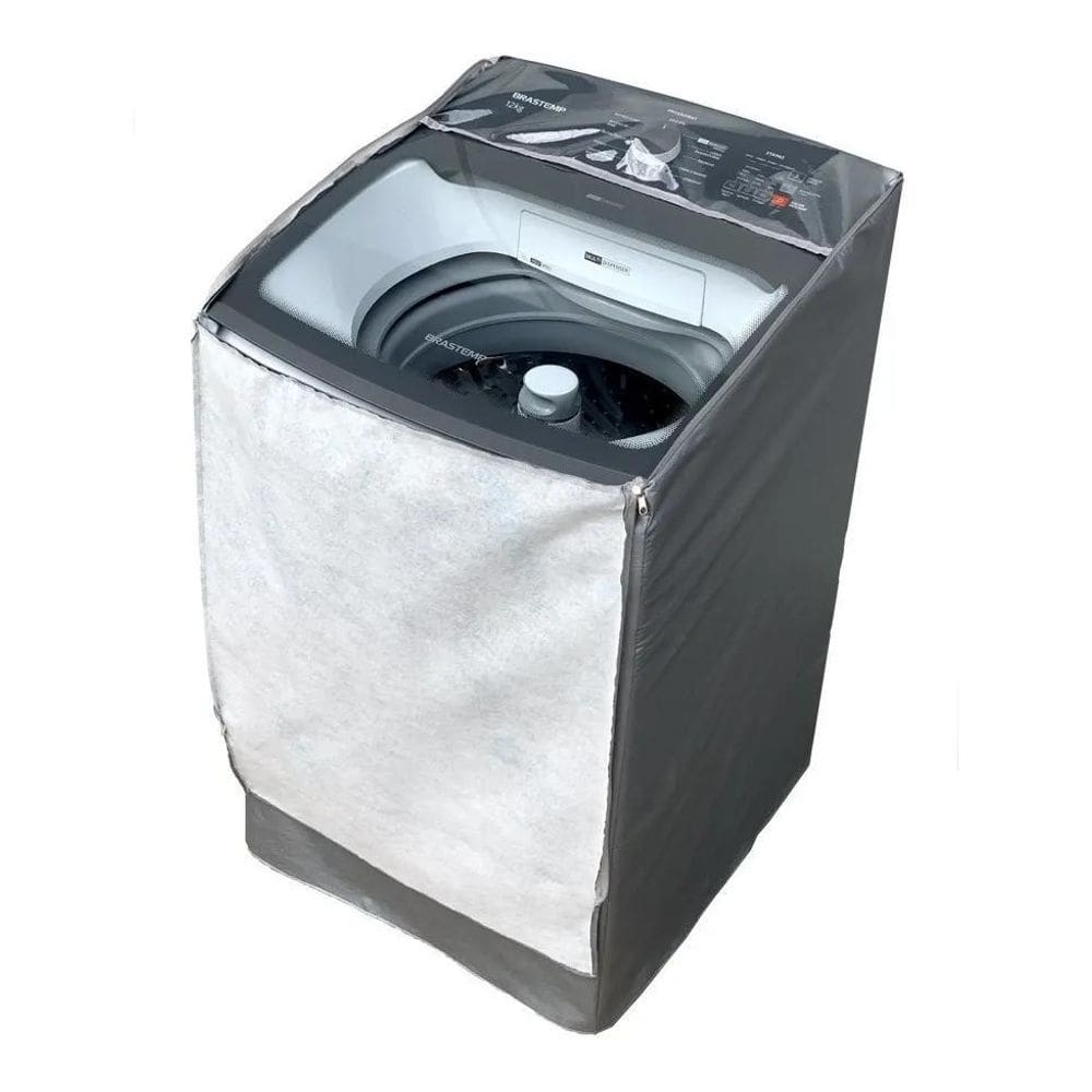 10X Capa Maquina De Lavar Brastemp 13Kg Bwk Zíper Transpare