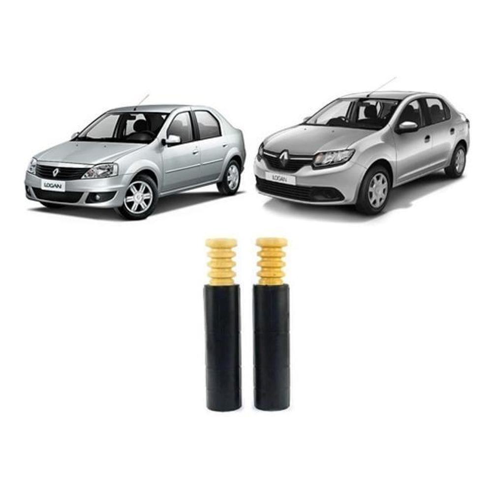 Par Batente Coifa Amortecedor Traseira Logan 2018 2019 2020