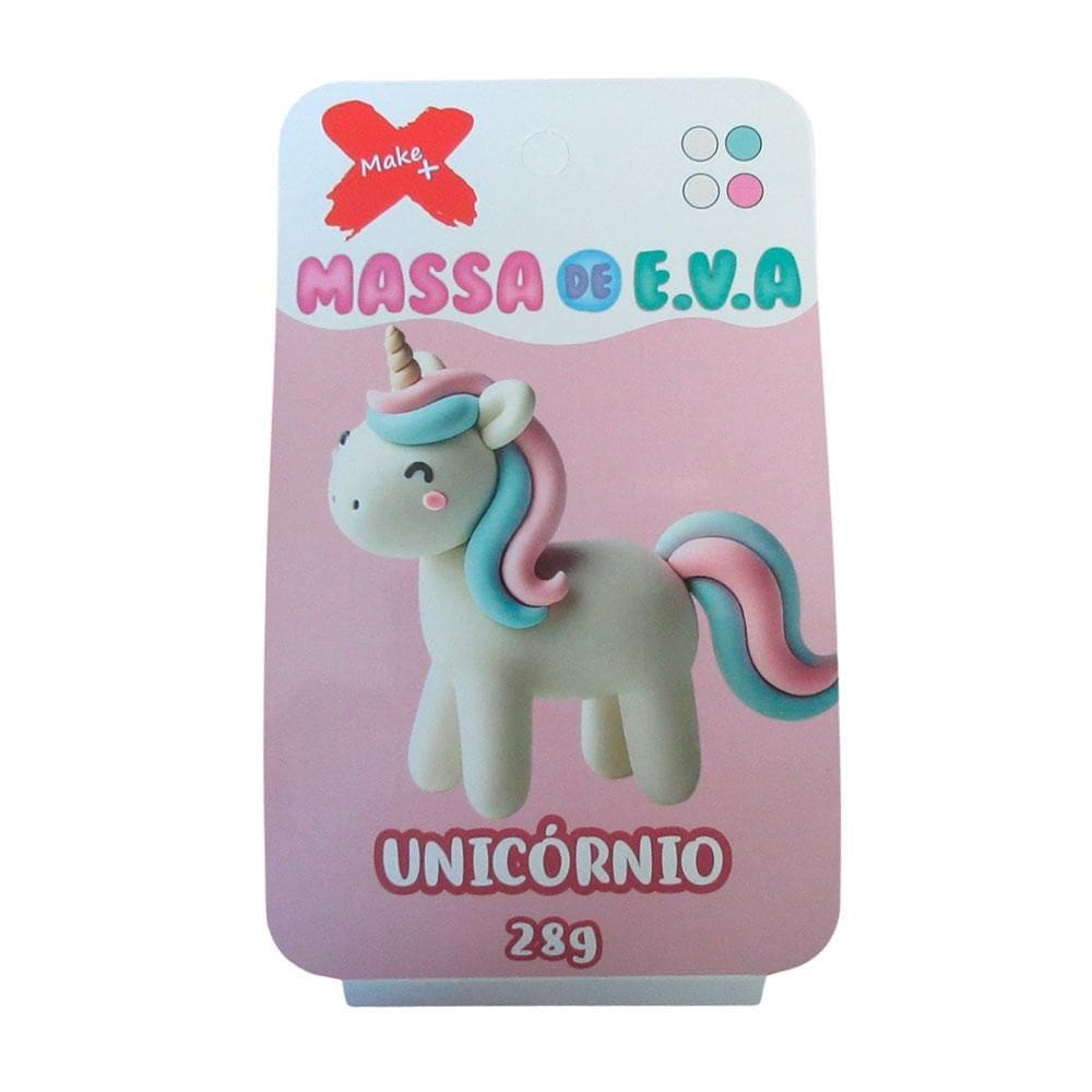 Massa de EVA em pote 28g 4 cores Unicórnio - Gatte