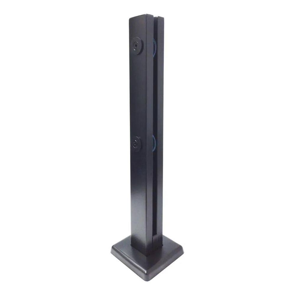 10X Coluna Torre Inox 304 40Cm Guarda Corpo Preto Fosco