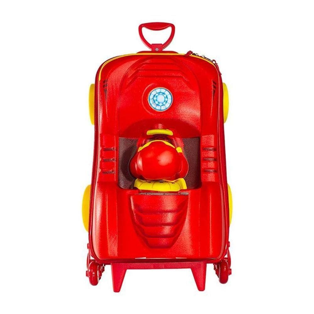 Mala De Viagem Infantil Com Rodinha Homem De Ferro 3d
