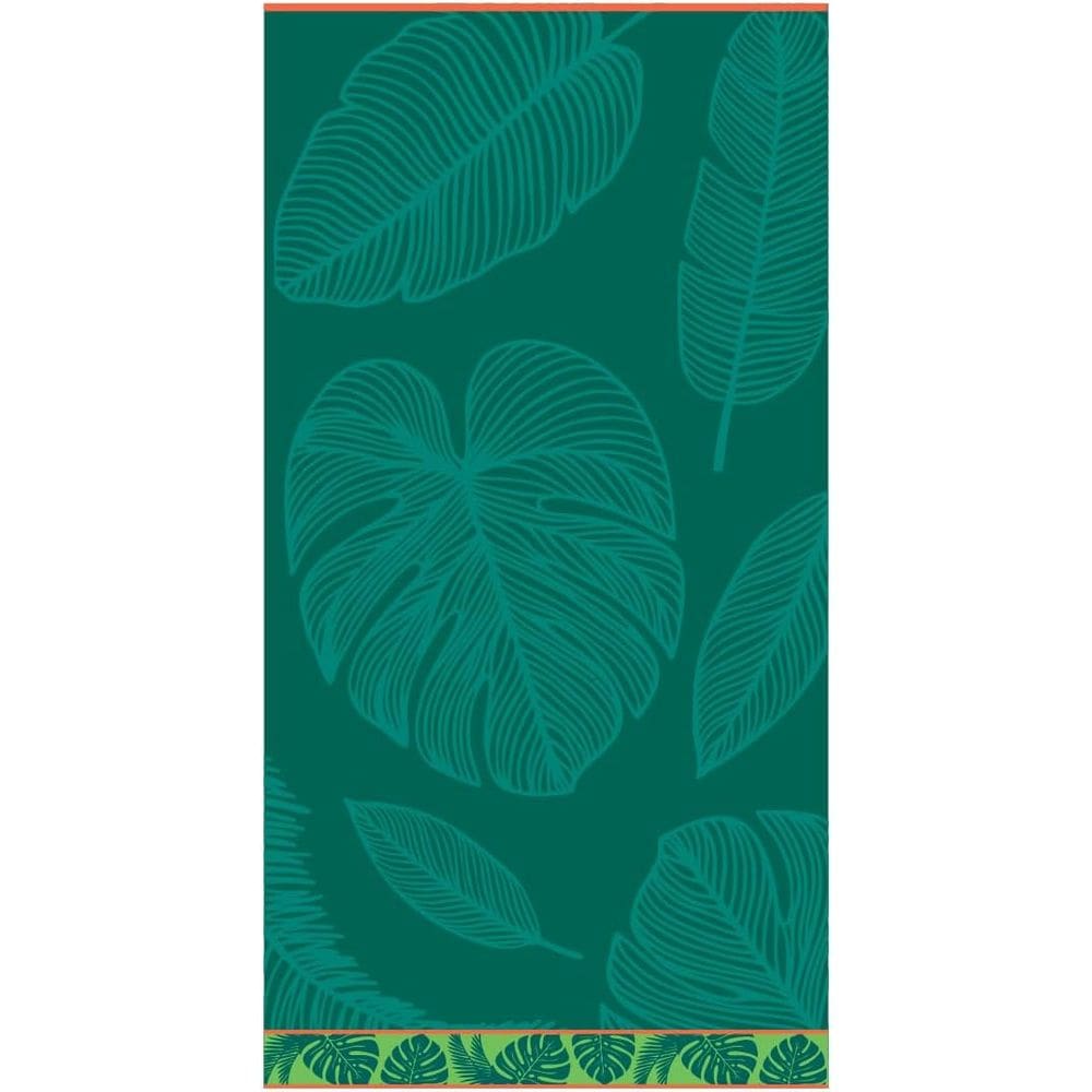 Toalha De Praia Piscina 100% Algodão 78x150cm Folhas Appel