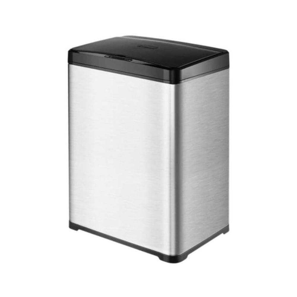 Lixeira Automática Aço Inox Retangular 40 Litros Com Sensor