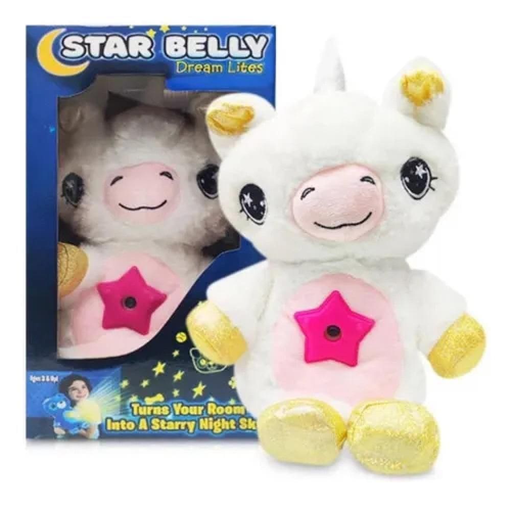 Urso de Pelúcia Projetor de Estrelas Noite Iluminada Branco