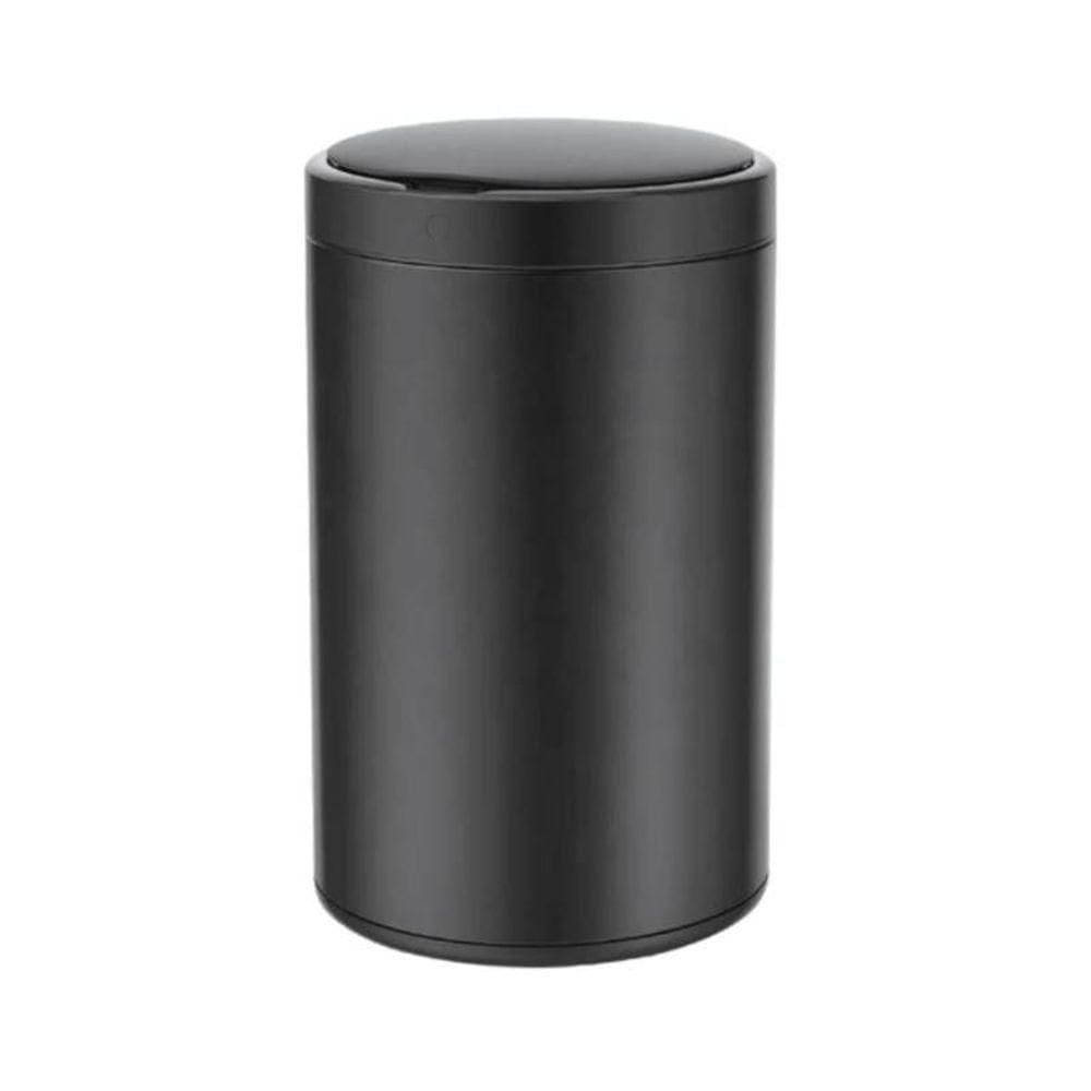 Lixeira Automática Redonda Inox Preto 40 Litros Com Sensor