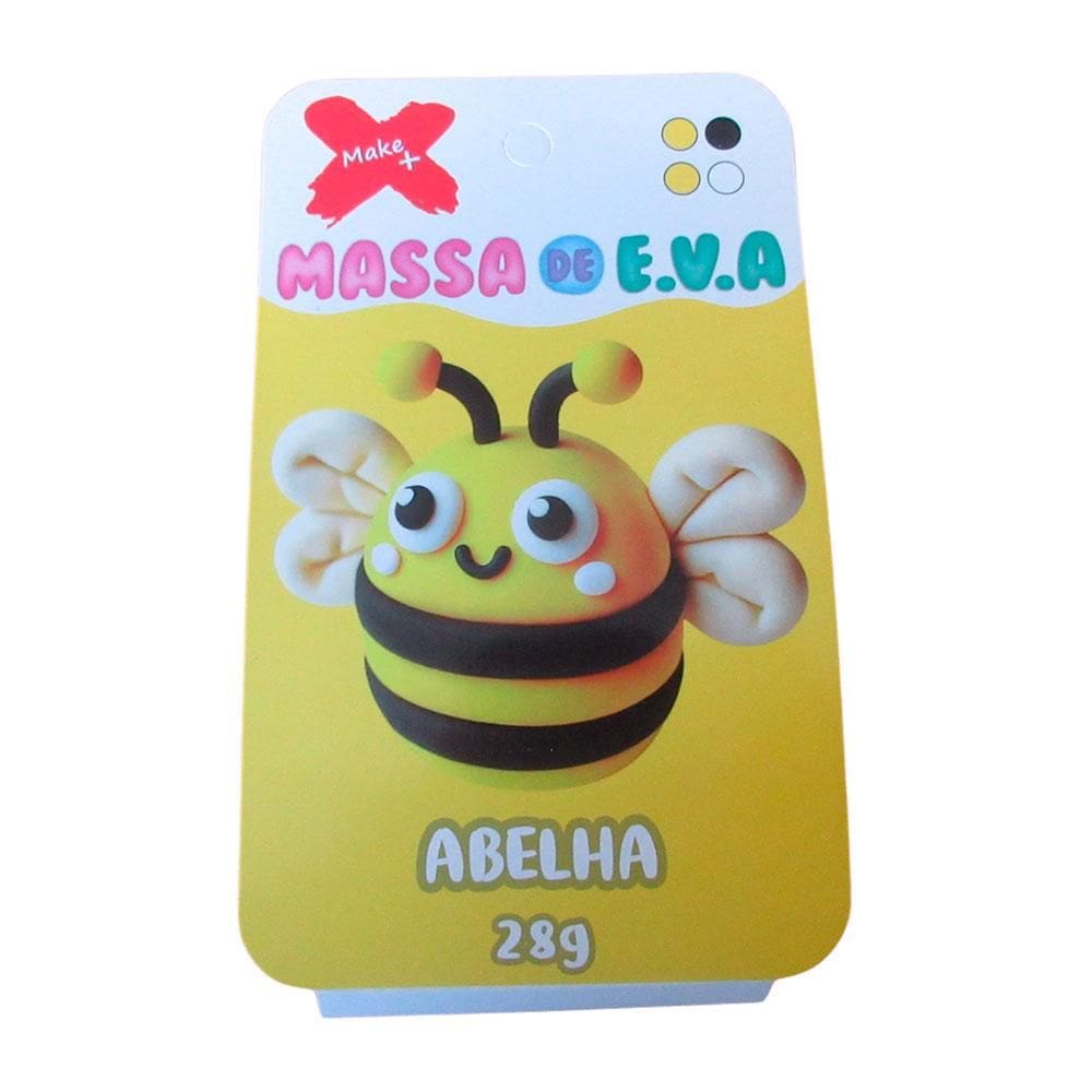 Massa de EVA em pote 28g 4 cores Abelha - Gatte