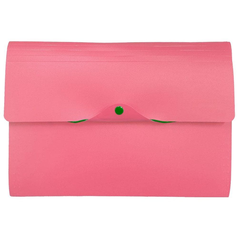 Pasta sanfonada A4 com 12 divisórias Morango - Dello