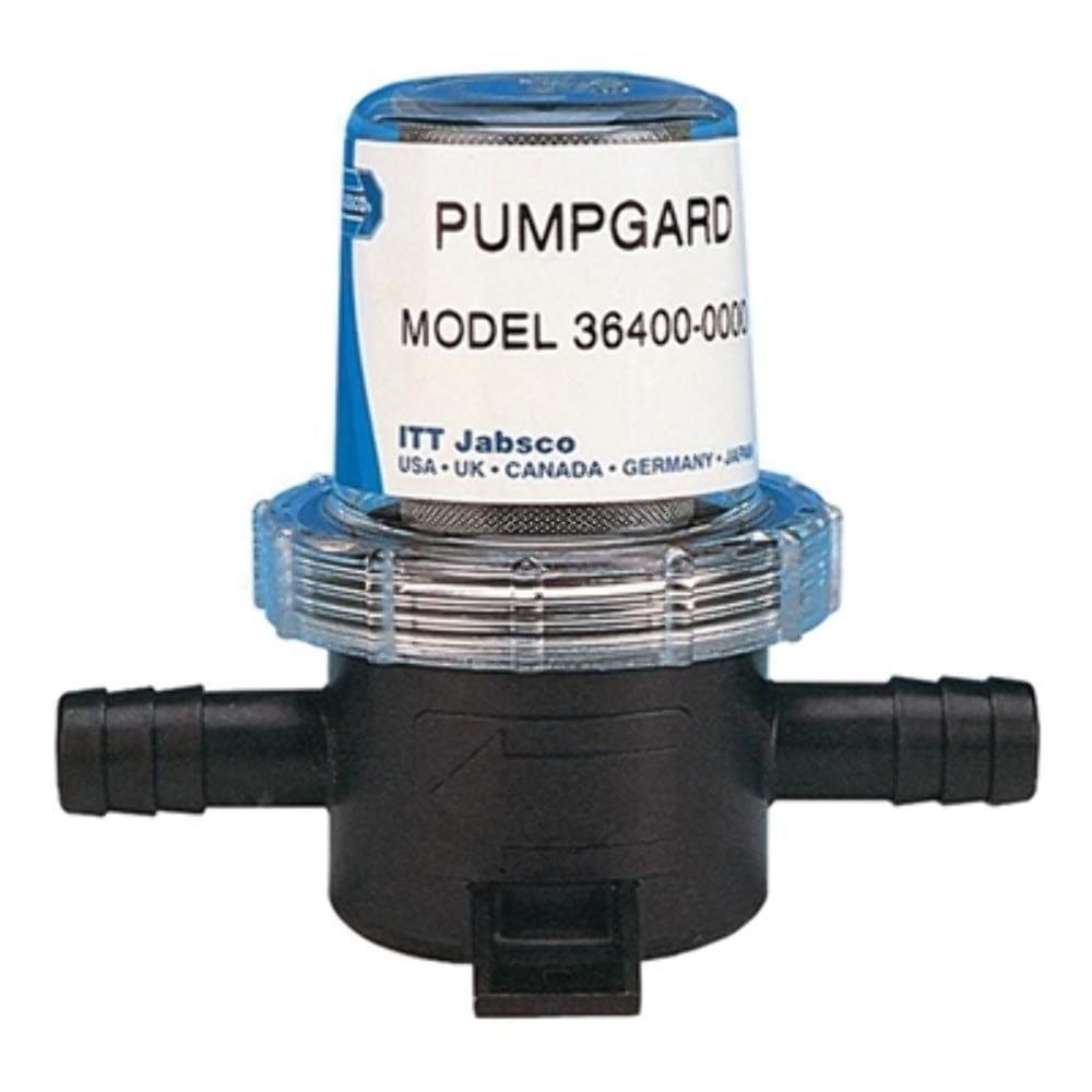 Filtro de mangueira 3/4 em linha Jabsco Pumpgard - 40 Mesh