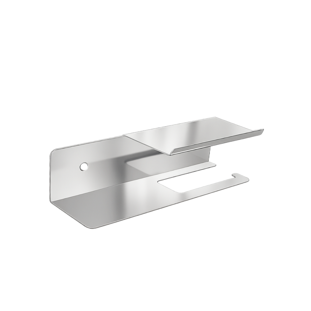 Porta Papel Higiênico Tripo Alto Brilho Agata Grego Metal