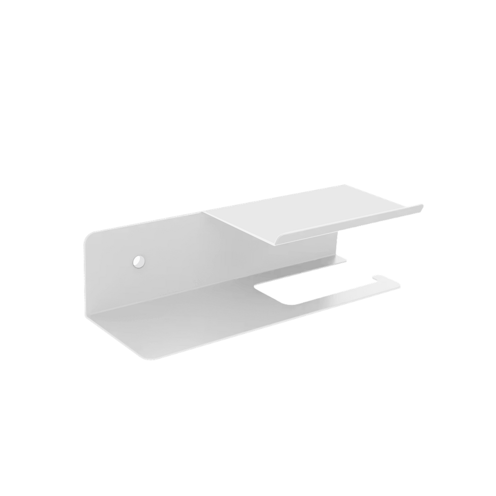 Porta Papel Higiênico Tripo Branco Agata Grego Metal