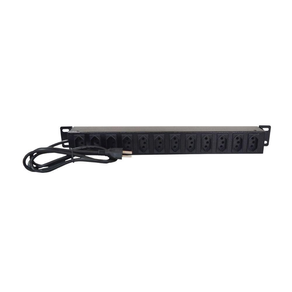 Regua Eletrica Max Eletron 19” 12 Tomadas 20 Amperes