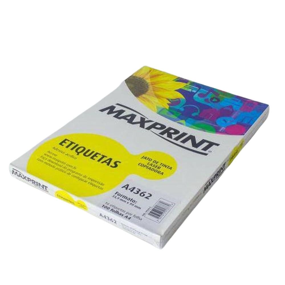 Etiqueta Auto Adesiva Papel A4 16 Etiquetas Por Folha Pacote