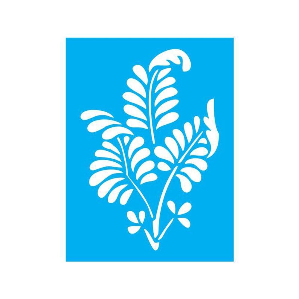 Stencil Tamako Folhas - 15X20Cm - Ref 8541