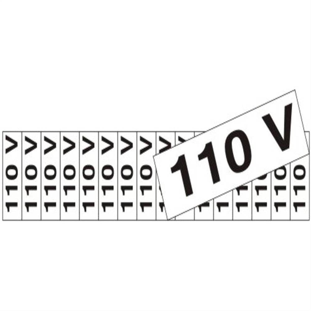 16 Placas de Poliestireno Auto-Adesiva 4x1.5cm 110 Volts - 200 AX - SINALIZE