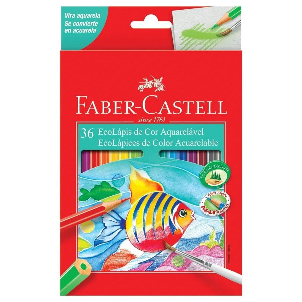 Lapis De Cor Aquarelavel 36 Cores Faber Castell